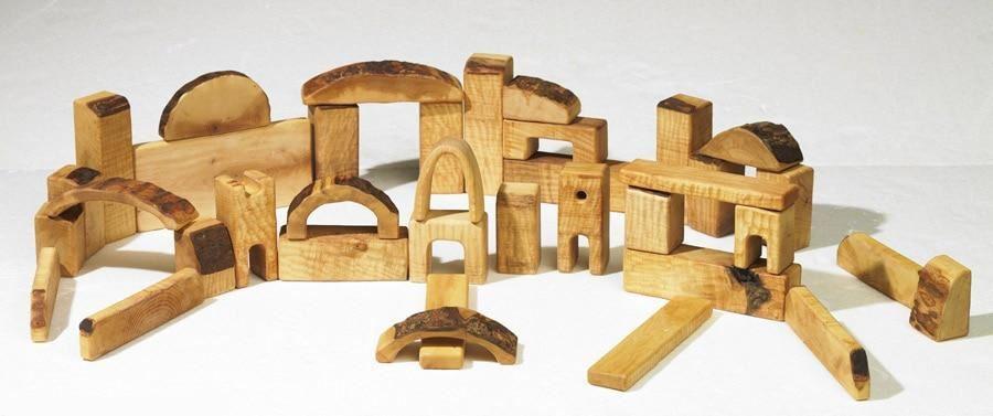 Wooden Building Block Set for Kids - Toy Maker of Lunenburg