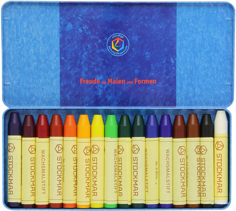 Stockmar Beeswax Stick Crayons, Set of 16 in Tin  Stockmar, Lyra, Natural  Waldorf Art Supplies, Childrens Picture Books at