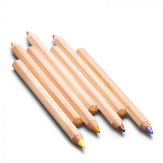 Yorik Colour Pencils Hexagonal Wooden Box - 12 Assorted Colours