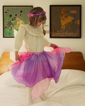 Reversible Fairy Skirt, Pink/Blossom