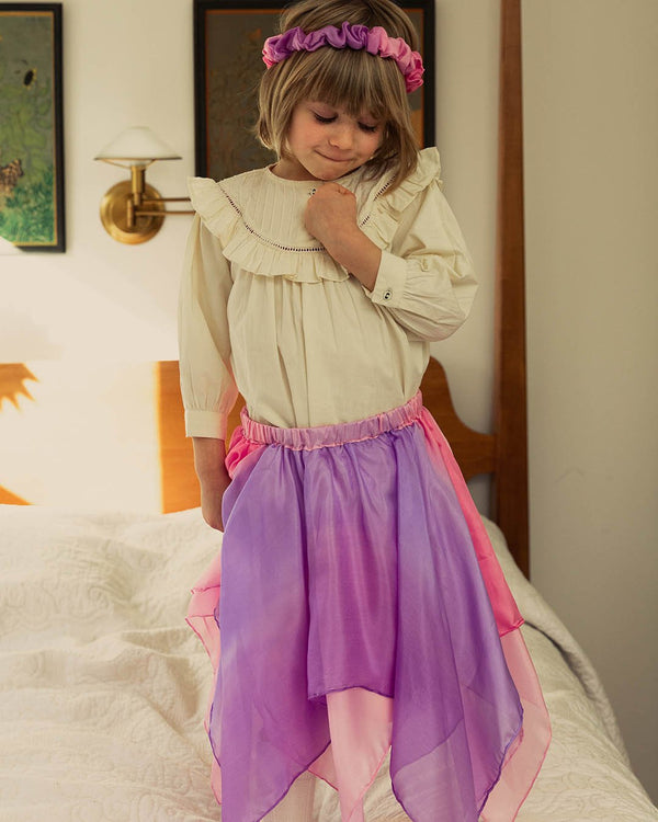 Reversible Fairy Skirt, Pink/Blossom