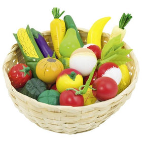 Goki Wooden Fruit and vegetables in basket
