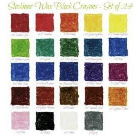 Stockmar Beeswax Crayon - Single BLOCK