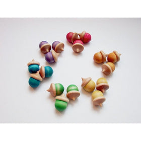 Count With Me - miniatures - Wooden Acorns by Mama May I