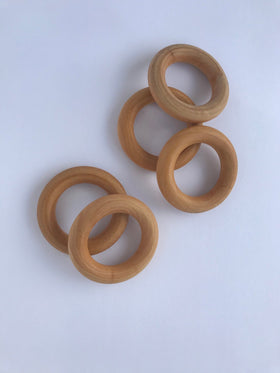 Hand made Wooden Teething Rings by Legacy Learning Academy