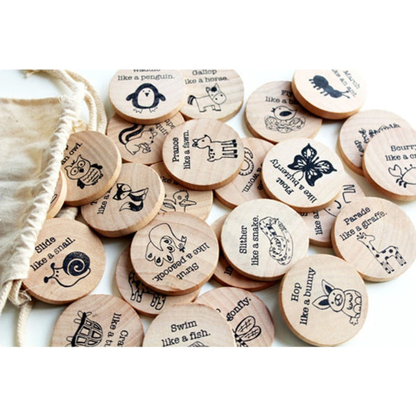 Wooden Matching game (Forest Friends edition)