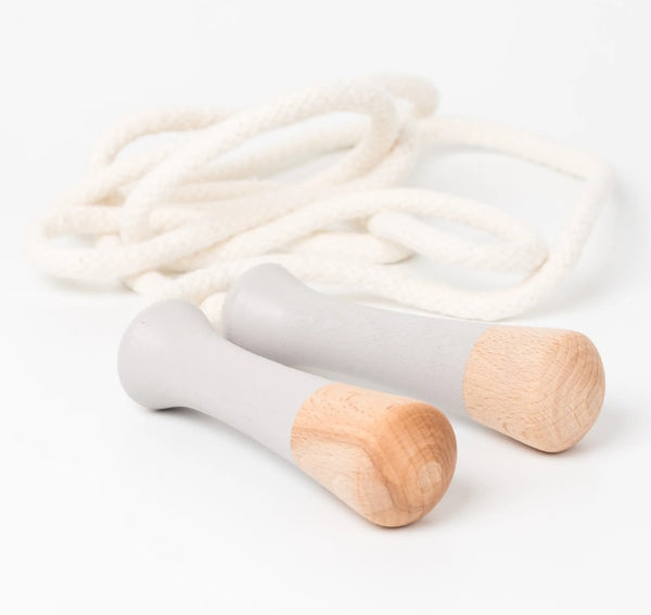 Handcrafted Jump Rope with Wooden Handles