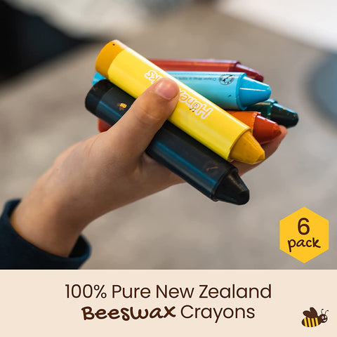 Honeysticks 100% Natural Beeswax Crayons - Jumbo Size Crayons for Toddlers  and Kids Developing a Pencil Grip - Child Safe