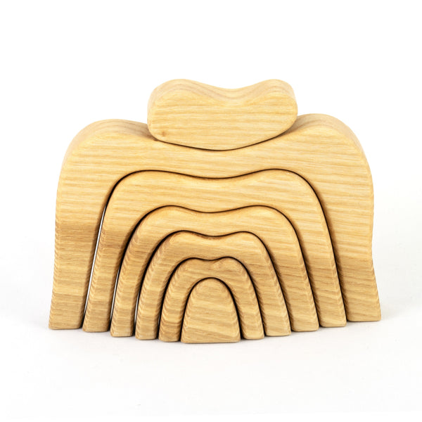 Handmade Natural Caves Wooden Stacking Toy