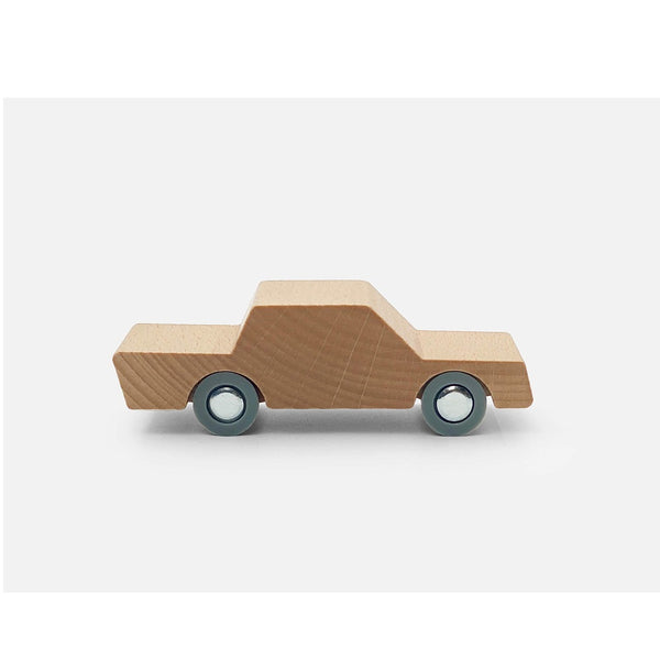 Wooden Back and Forth car, Hand Painted by Marise- By waytoplay.