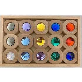Building - Coins Rainbow Set 15 pcs By Papoose Toys by Colours of Australia